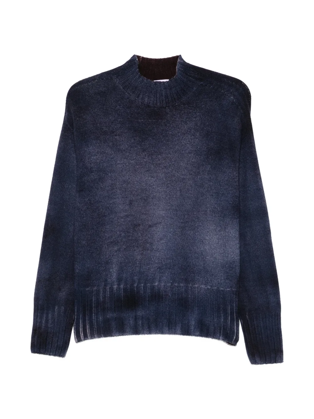 AROVESCIO long-sleeve ribbed sweater - Bleu AROVESCIO long-sleeve ribbed sweater - Bleu