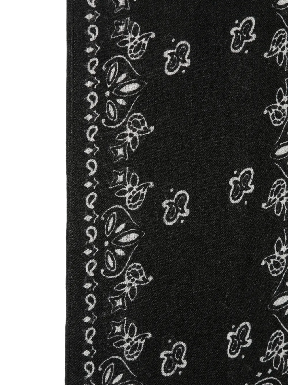 Destin paisley-print bandana Zwart