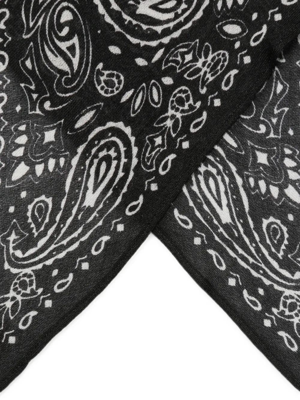 Destin paisley-print bandana Zwart