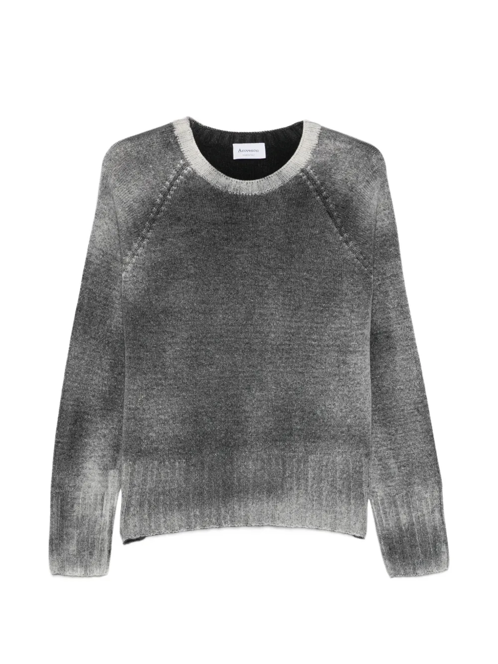 AROVESCIO gradient-effect long-sleeve sweater - Gris AROVESCIO gradient-effect long-sleeve sweater - Gris