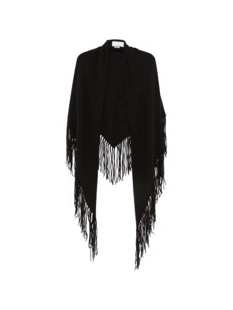 Vanisè fringe-trim cashmere cape