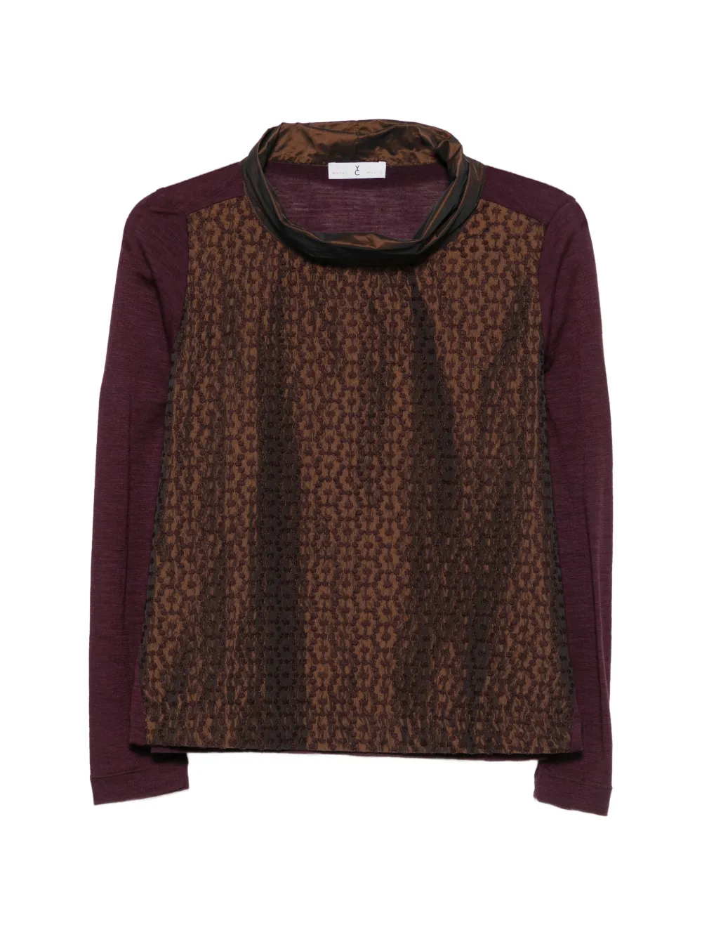 WHYCI MILANO high-neck long-sleeve T-shirt