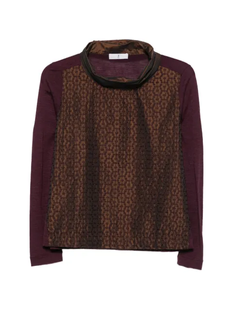 WHYCI MILANO high-neck long-sleeve T-shirt