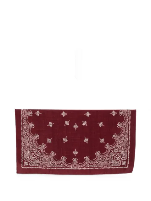 Destin paisley-print wool scarf