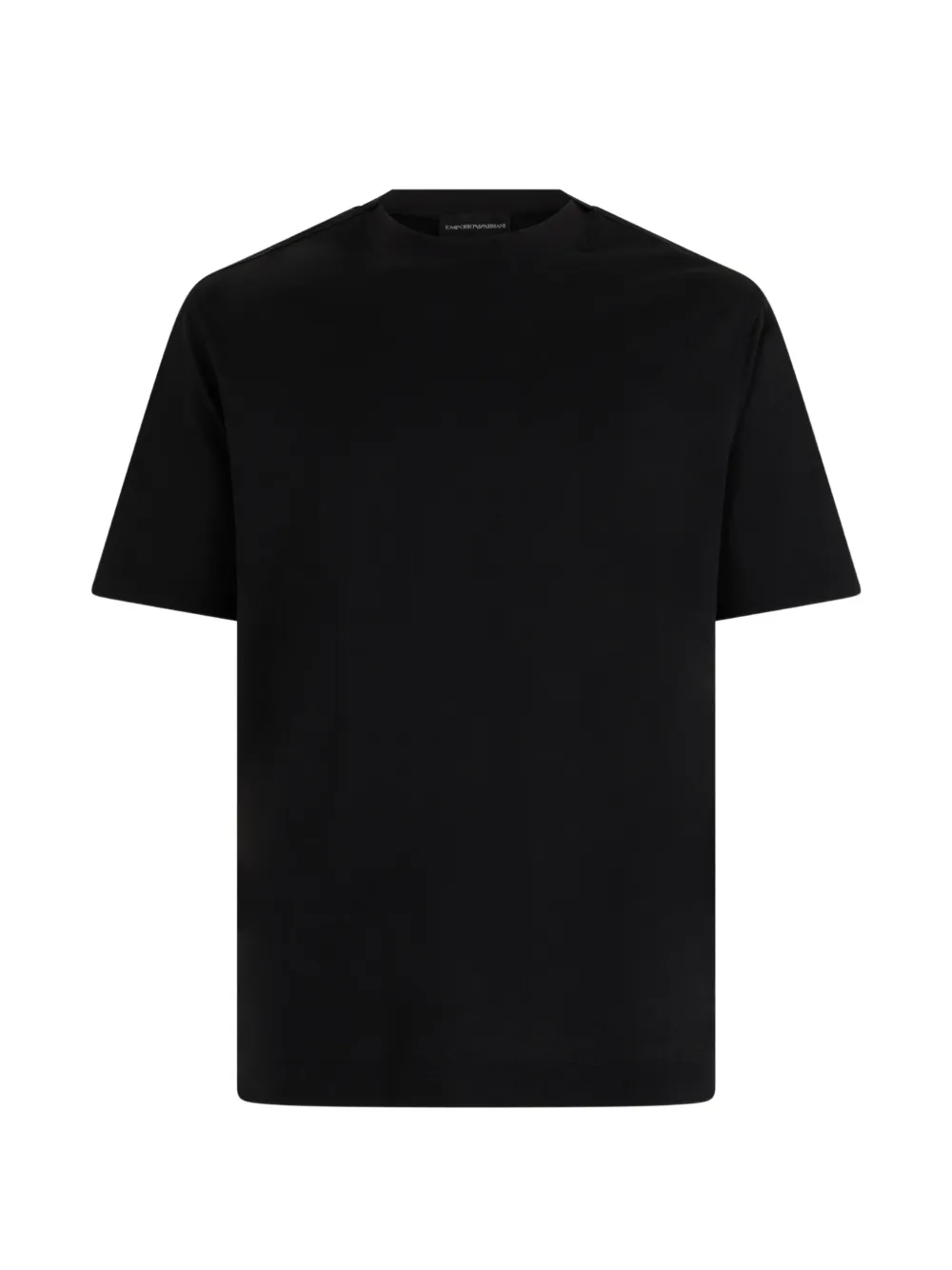 Emporio Armani jersey T-shirt with micro eagle embroidery - Blu