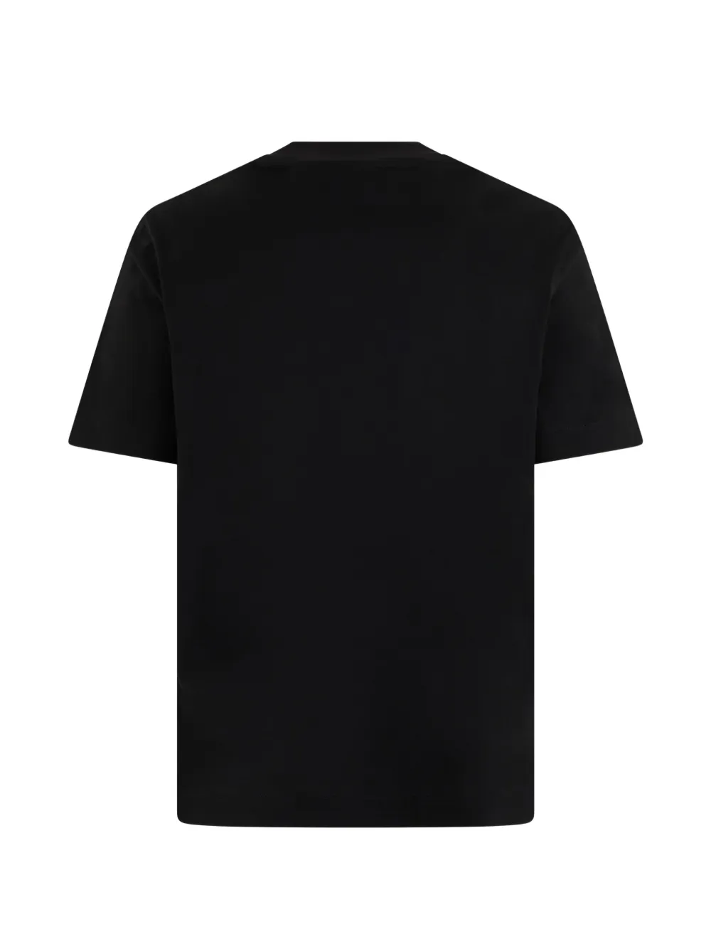 Emporio Armani Jersey T-shirt met geborduurde adelaar Zwart