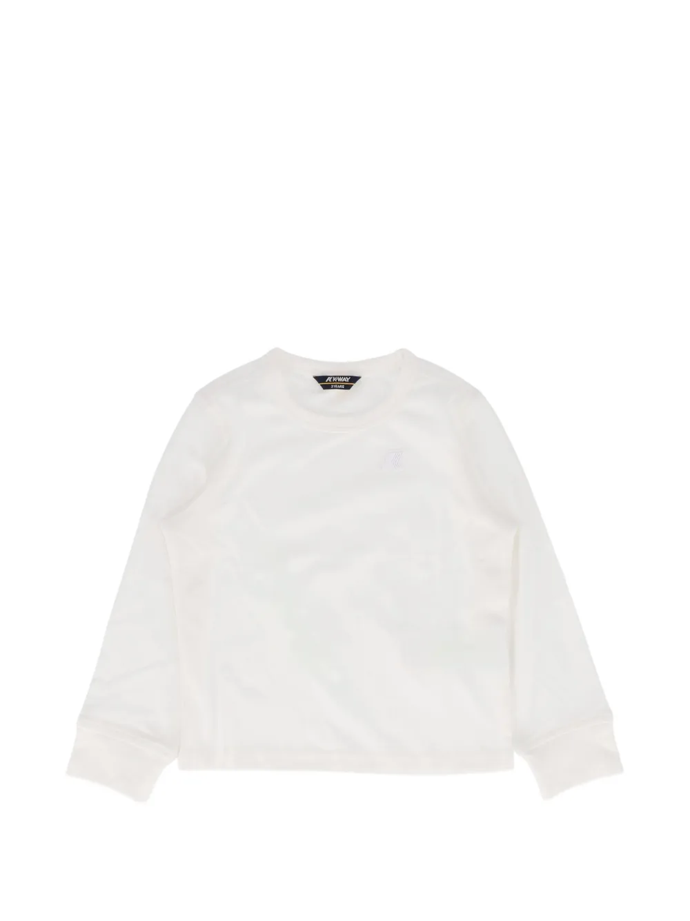 K Way Kids P. Elmer logo-patch long-sleeve T-shirt - Bianco
