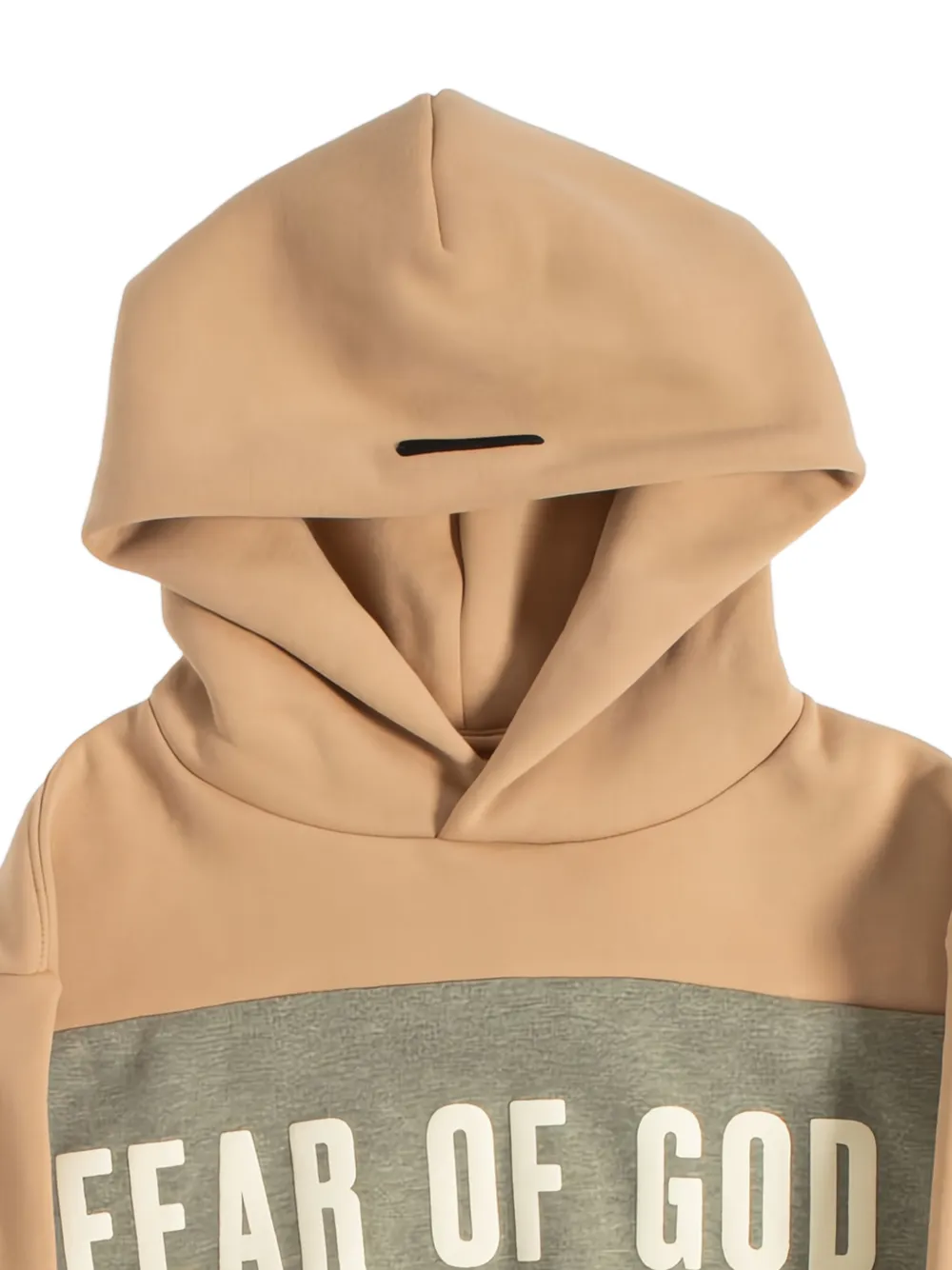 FEAR OF GOD ESSENTIALS KIDS Cropped hoodie met vlakken Bruin
