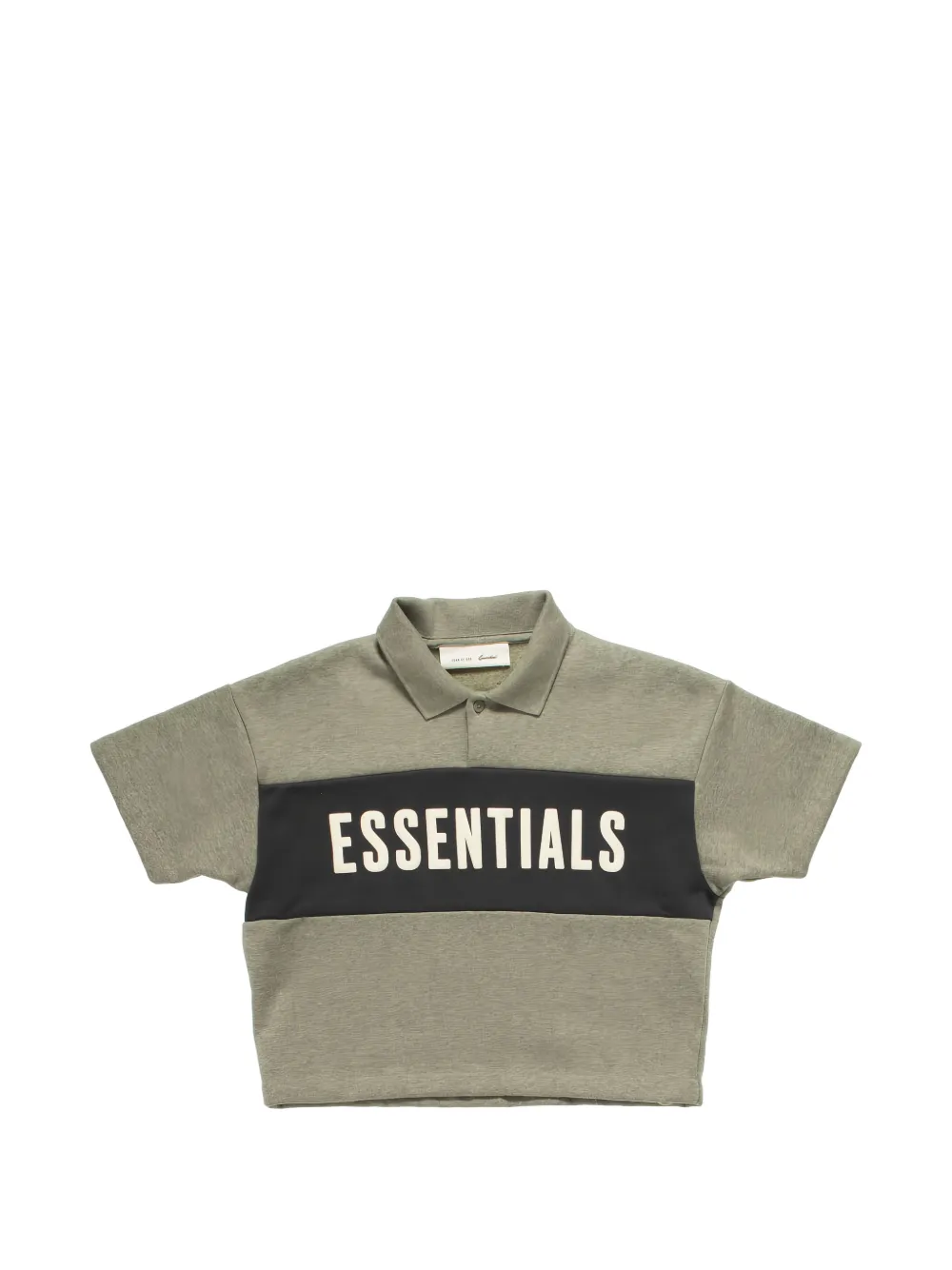 FEAR OF GOD ESSENTIALS KIDS Essentials cropped polo shirt - Grigio