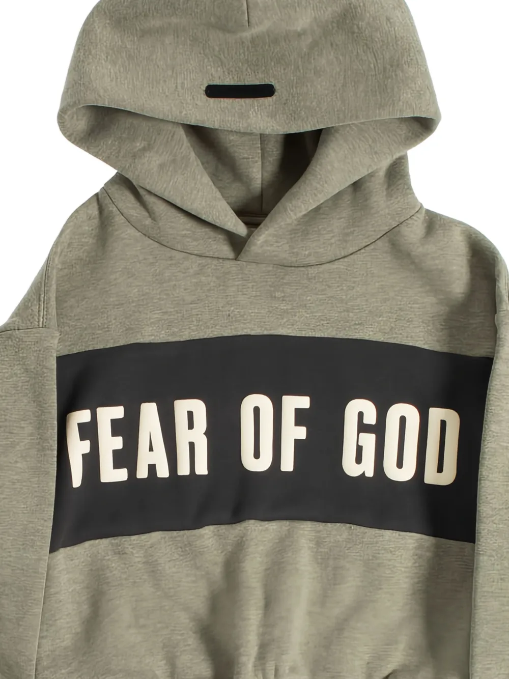 FEAR OF GOD ESSENTIALS KIDS Cropped hoodie met vlakken Grijs