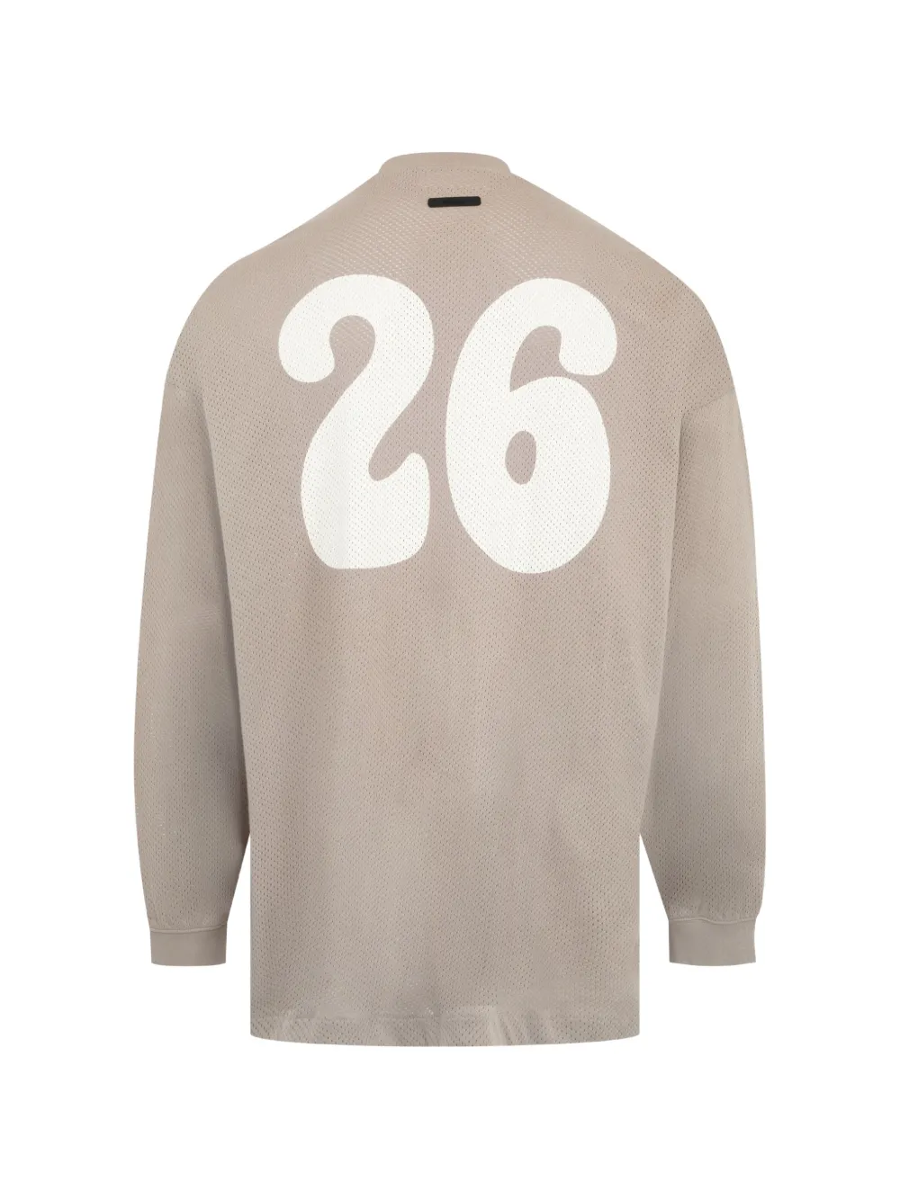 FEAR OF GOD ESSENTIALS Sport Mesh Merch T-shirt met lange mouwen Beige