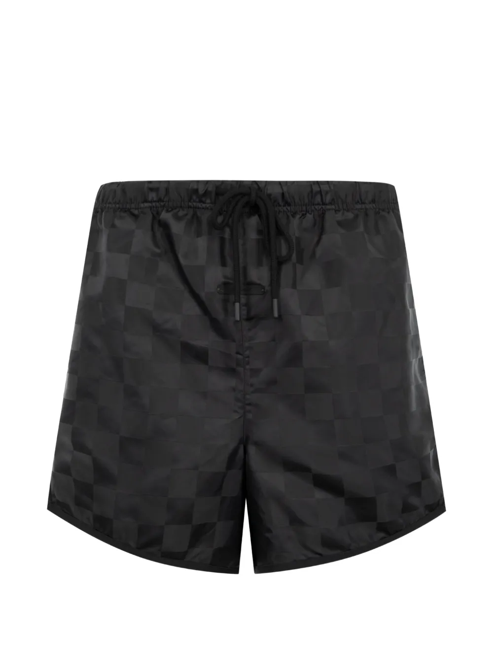 FEAR OF GOD ESSENTIALS checkered gym short - Nero