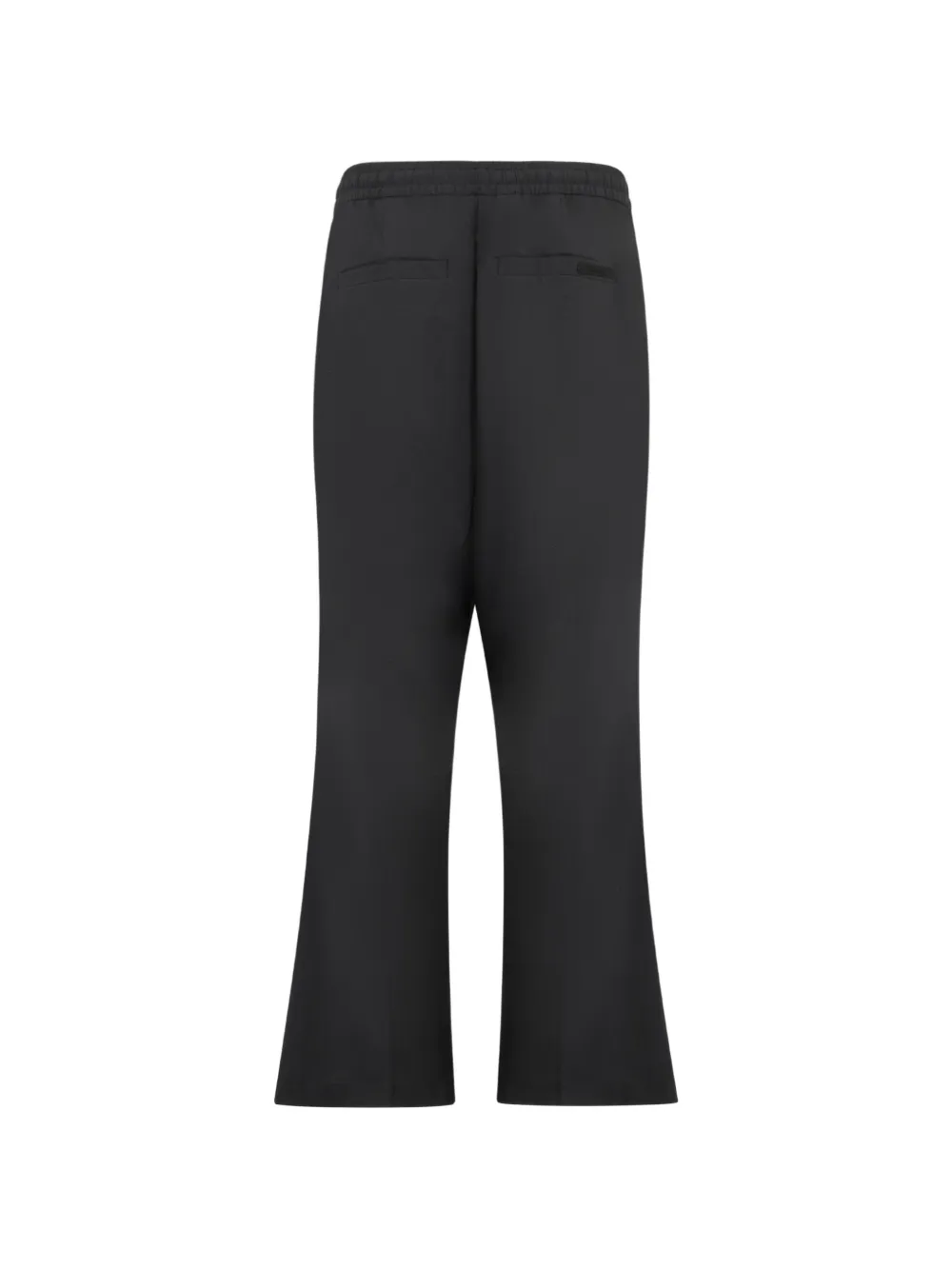 FEAR OF GOD ESSENTIALS Broek van zijdeblend met trekkoord en geplooide voorkant Zwart