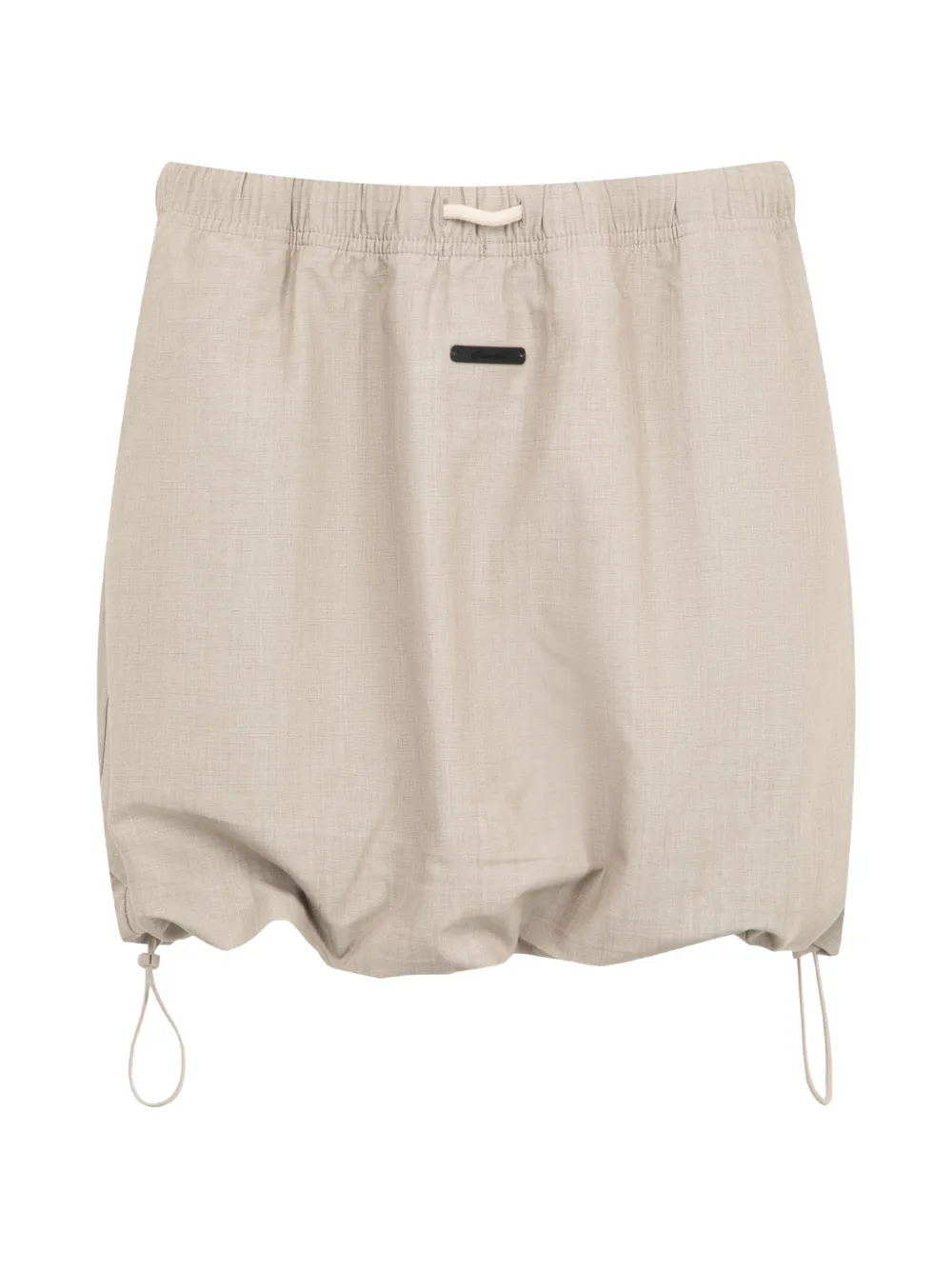 FEAR OF GOD ESSENTIALS drawstring-hem micro skirt - Toni neutri