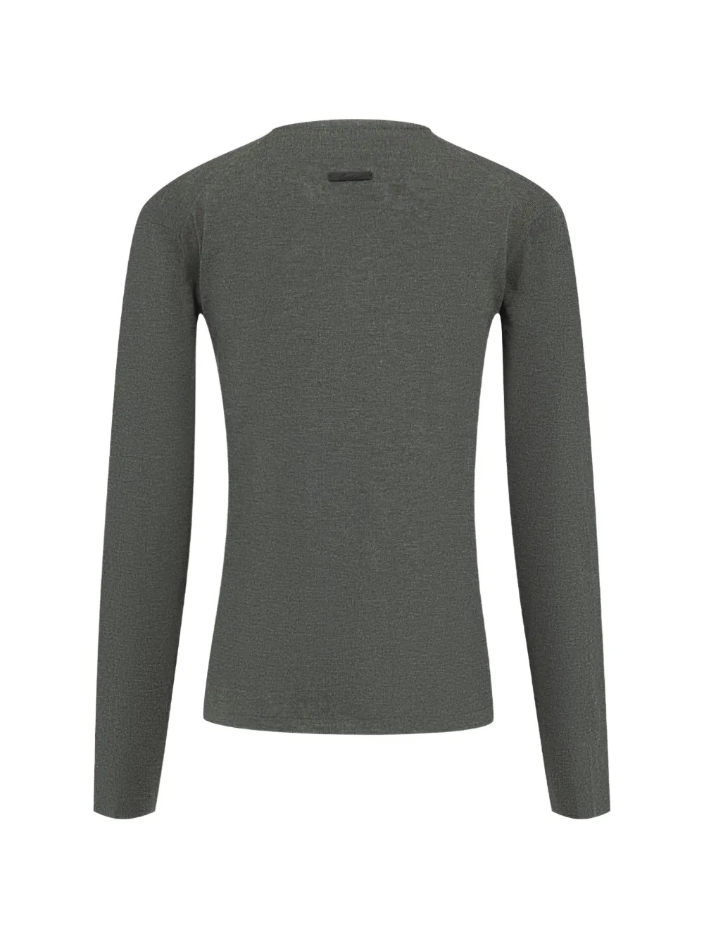 FEAR OF GOD ESSENTIALS Gebreid slim-fit T-shirt met lange mouwen Grijs