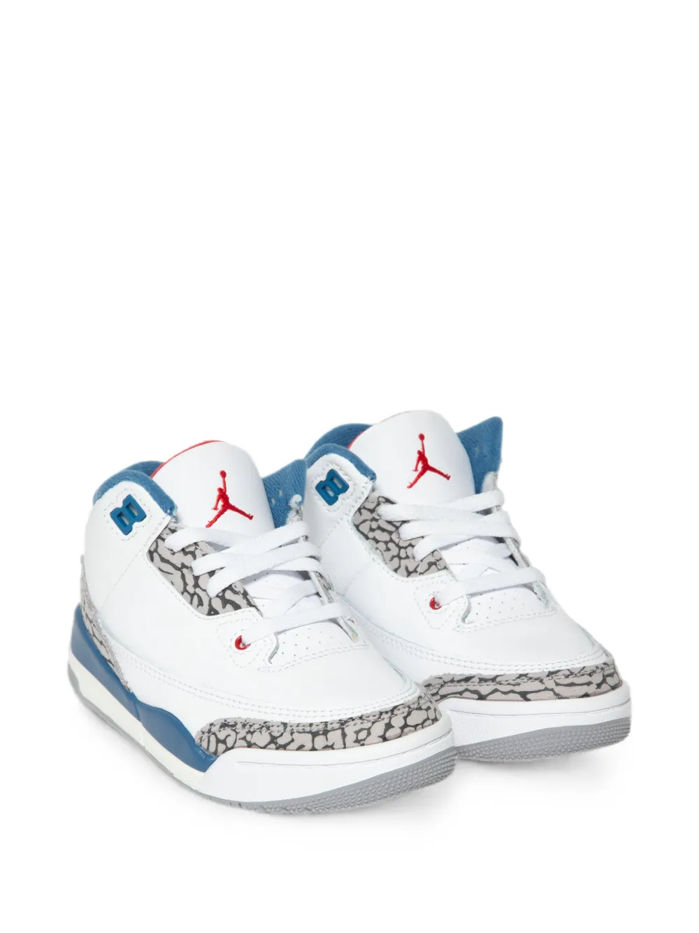 Jordan Kids Jordan 3 Retro elephant-print sneakers Wit