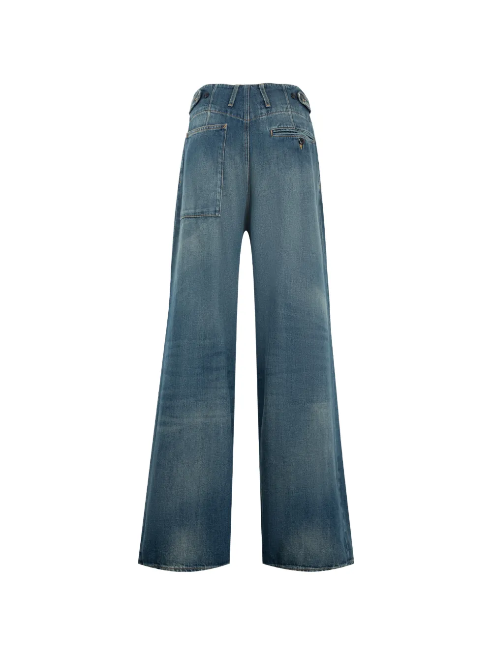 R13 Jeans met plooien Blauw
