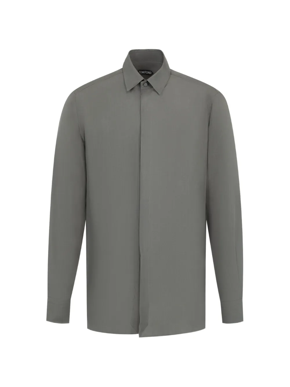TOM FORD classic-fit silk shirt - Grigio