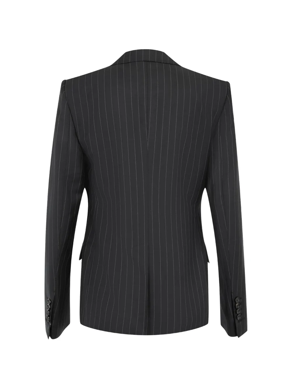 TOM FORD Jack met enkele rij knopen en krijtstreep Zwart