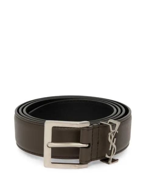 Saint Laurent Cassandre leather belt