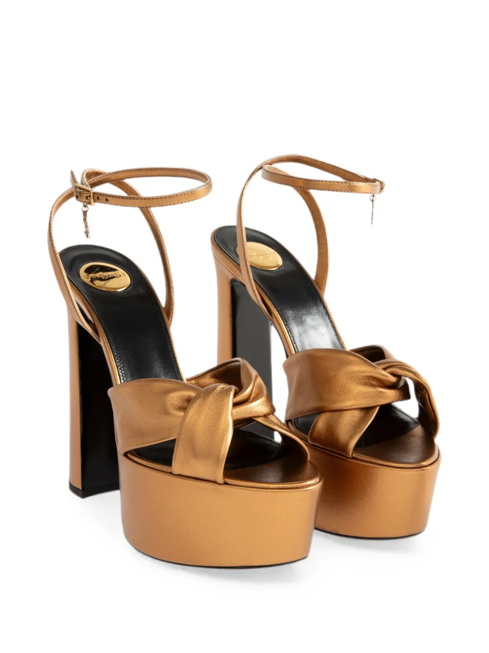 Saint Laurent Franciane 85 sandalen Bruin