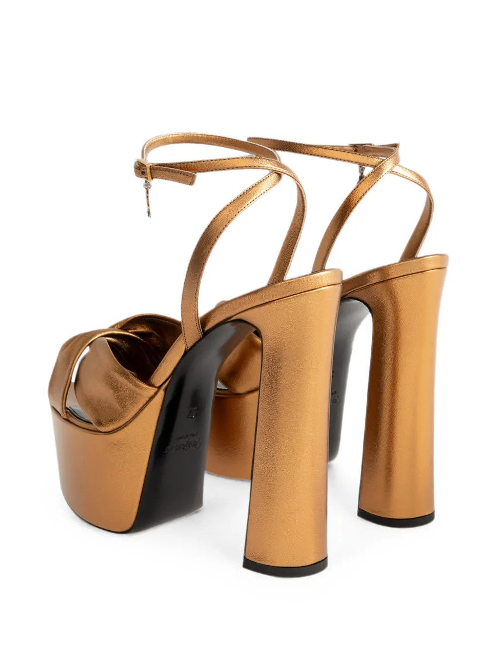 Saint Laurent Franciane 85 sandalen Bruin