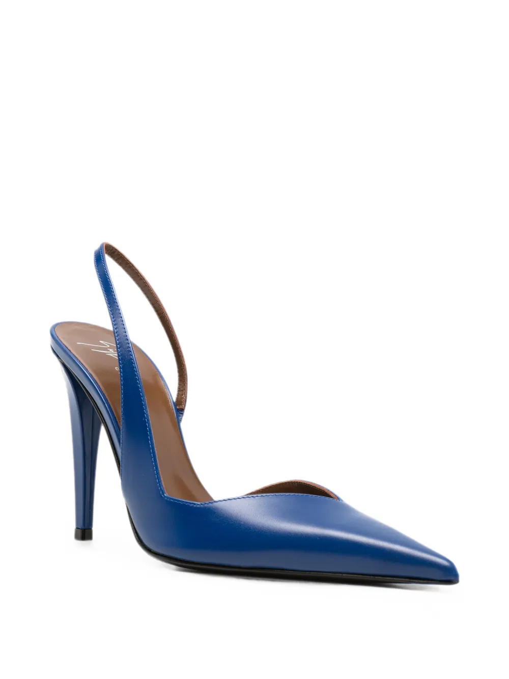 Giuseppe Zanotti Desideria slingback pumps met puntige neus Blauw