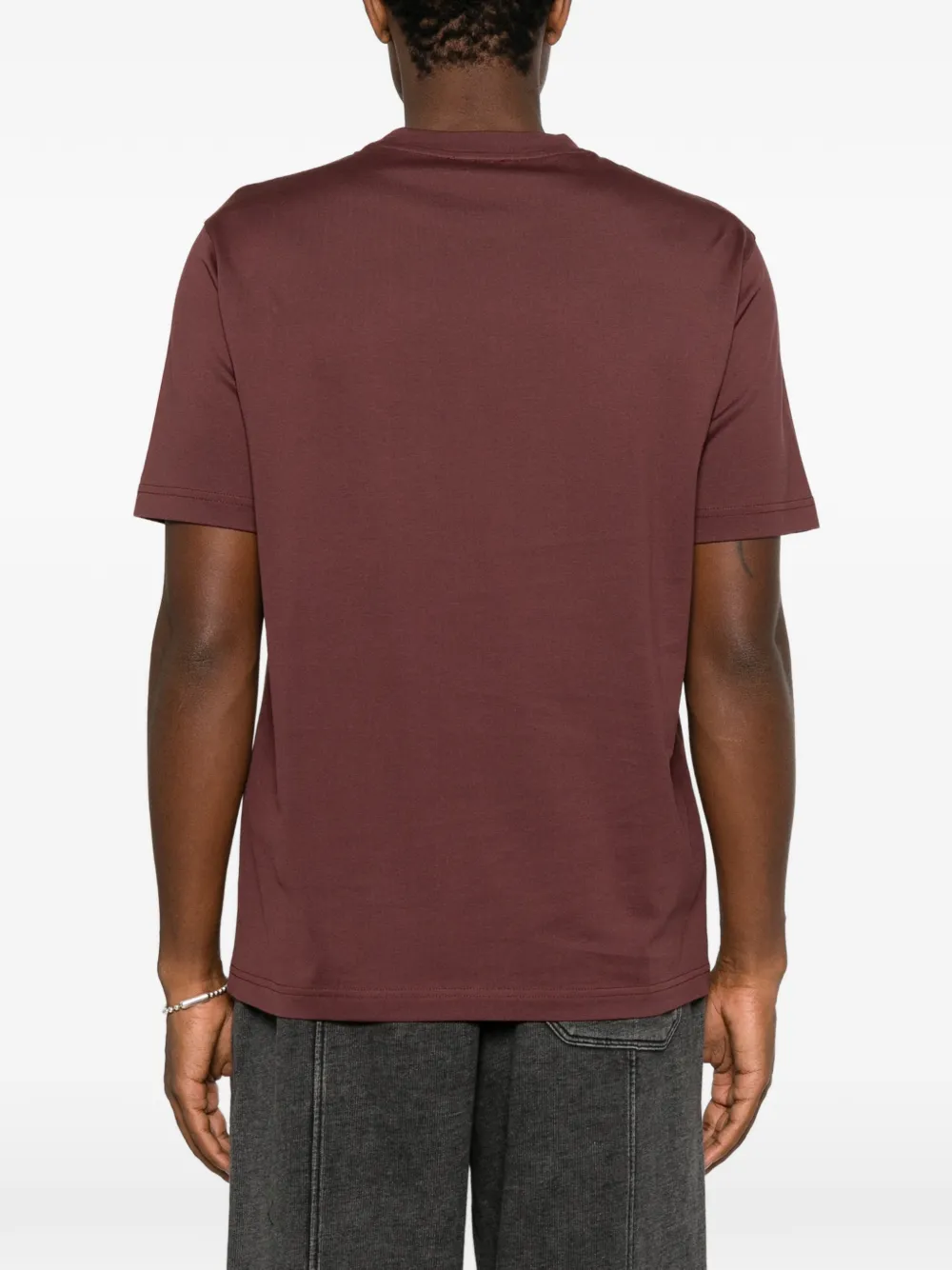 Emporio Armani T-shirt met logoprint Rood