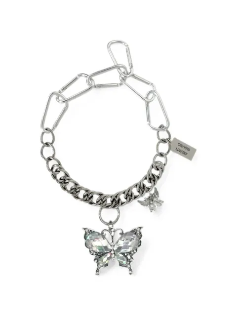 Chopova Lowena double butterfly carabiner necklace