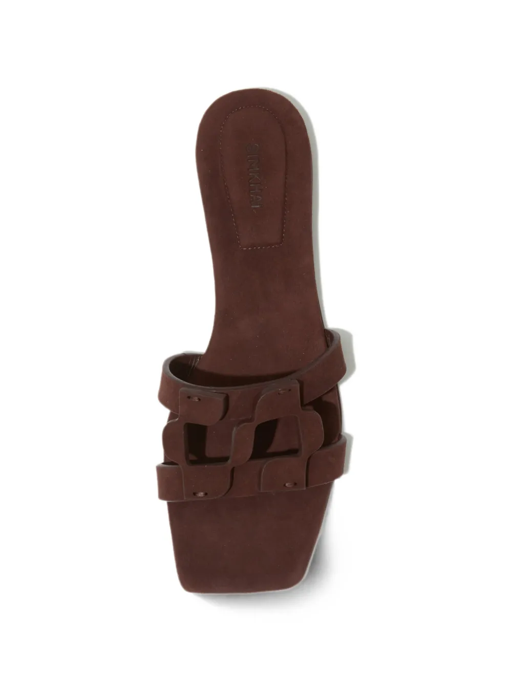 SIMKHAI Monogram suede sandals Bruin