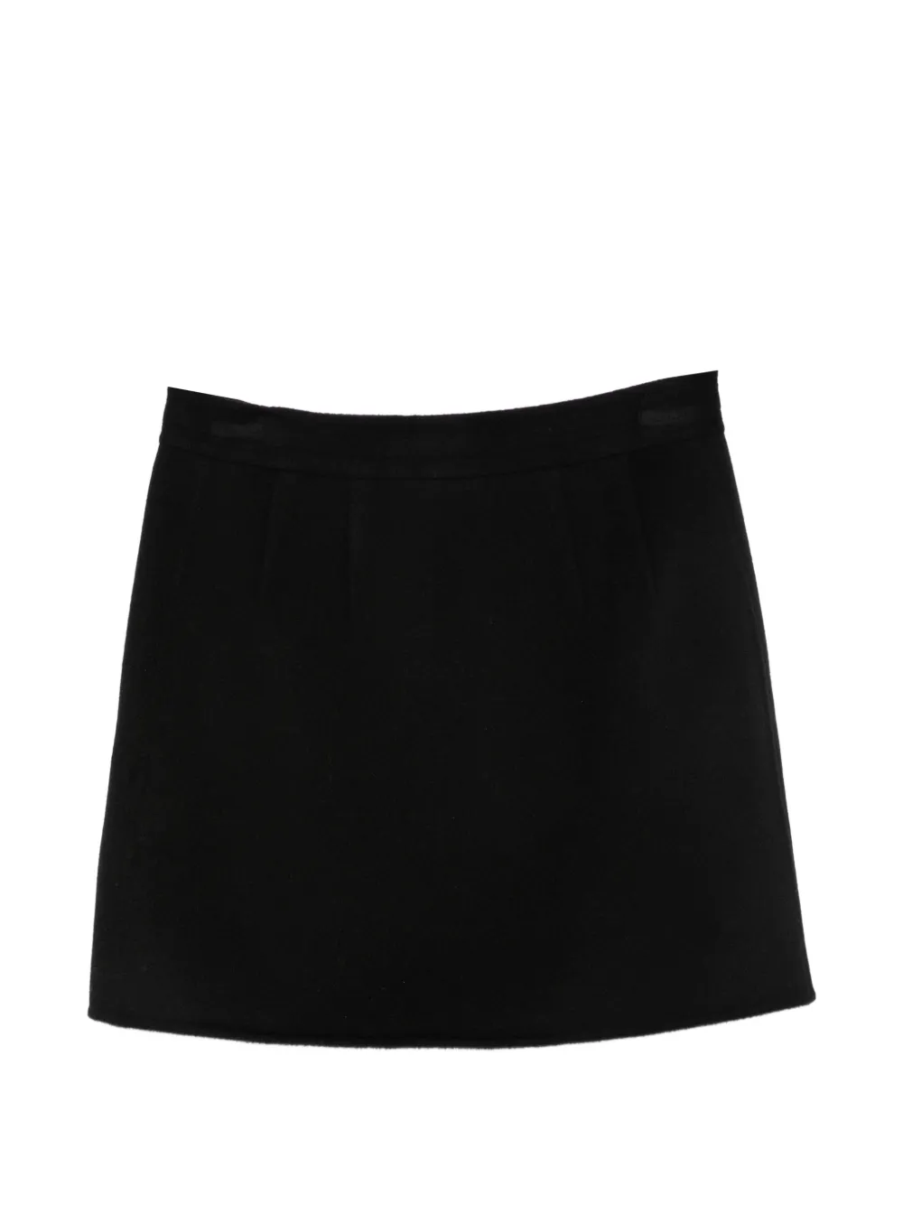 Semicouture Wollen mini wikkelrok Zwart
