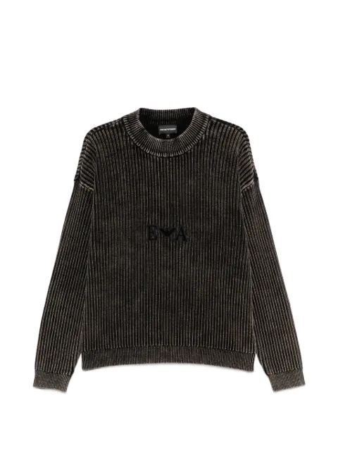 Emporio Armani logo-embroidered sweater