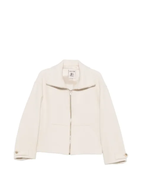 Semicouture zip-up button-cuff jacket