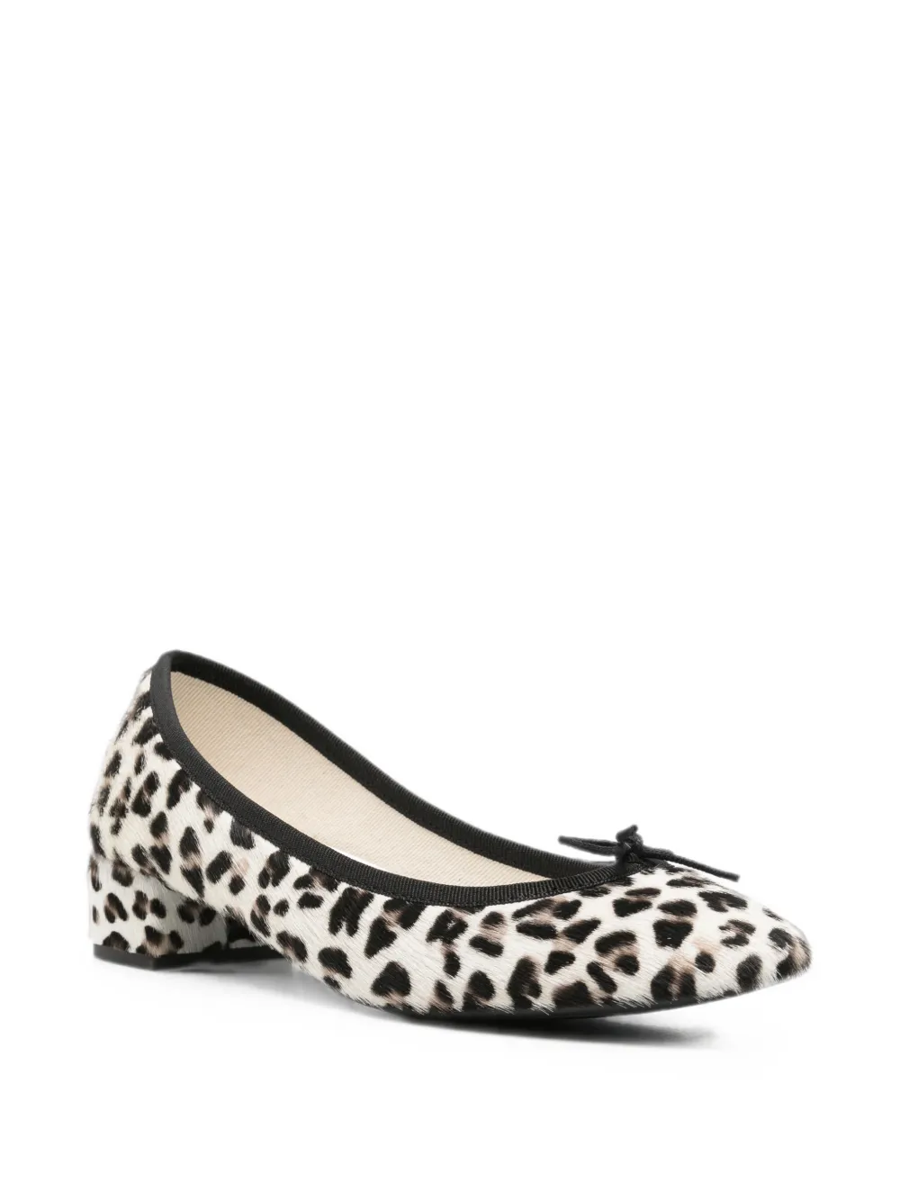 Repetto leopard-print bow-detail pumps Wit