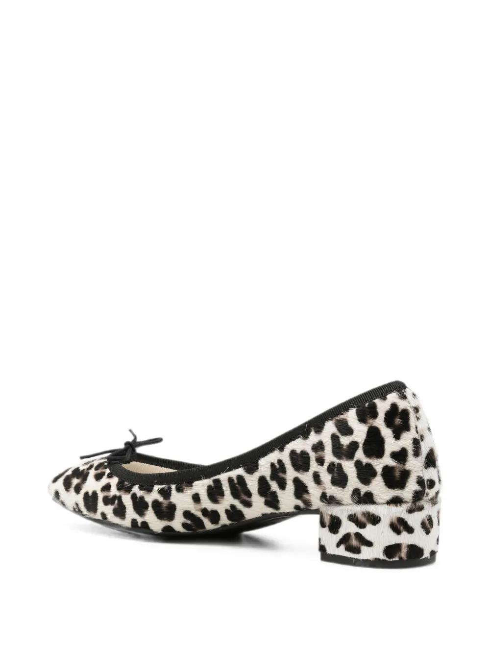 Repetto leopard-print bow-detail pumps Wit