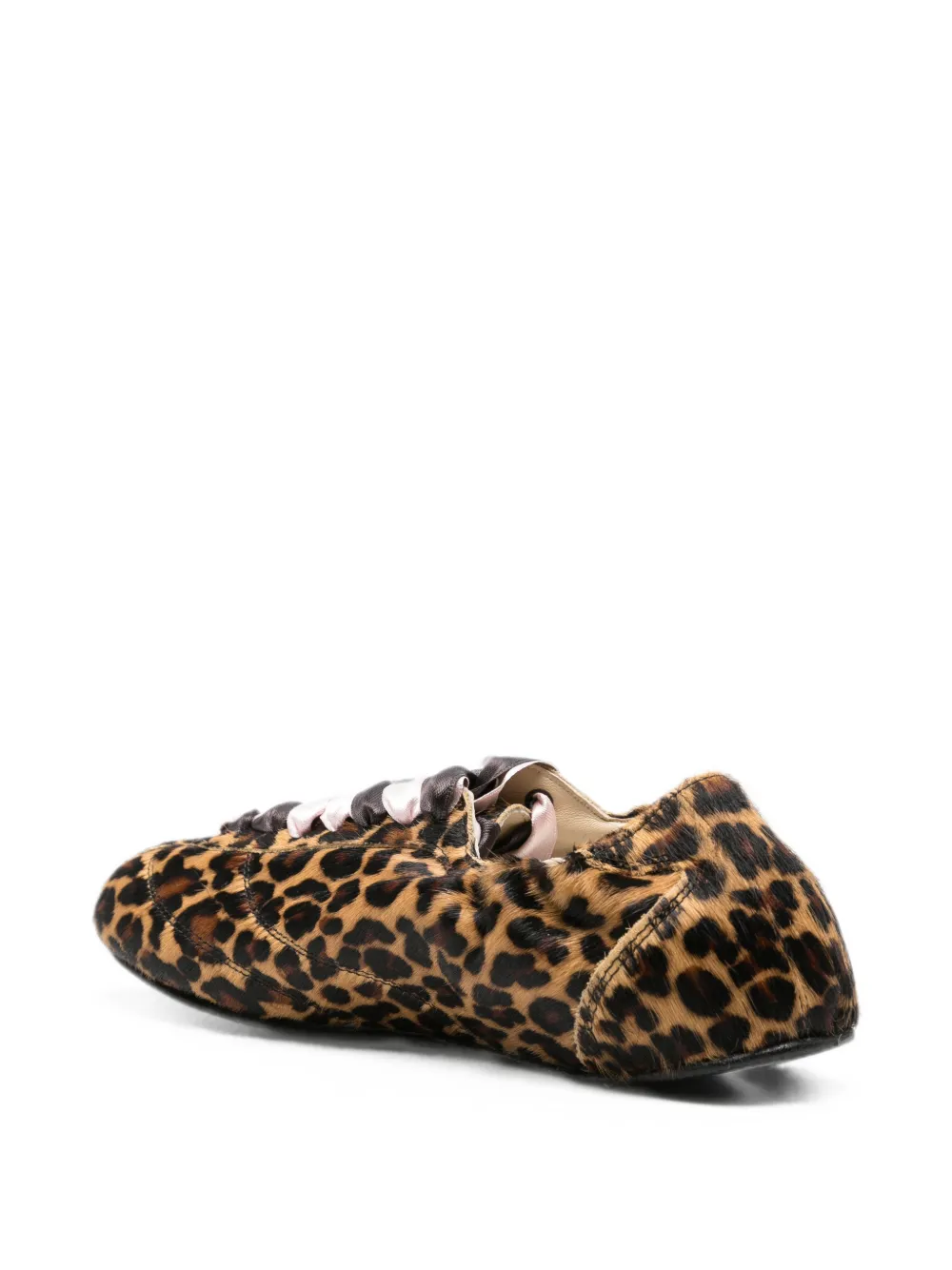 Repetto leopard-print lace-up ballet flats Bruin