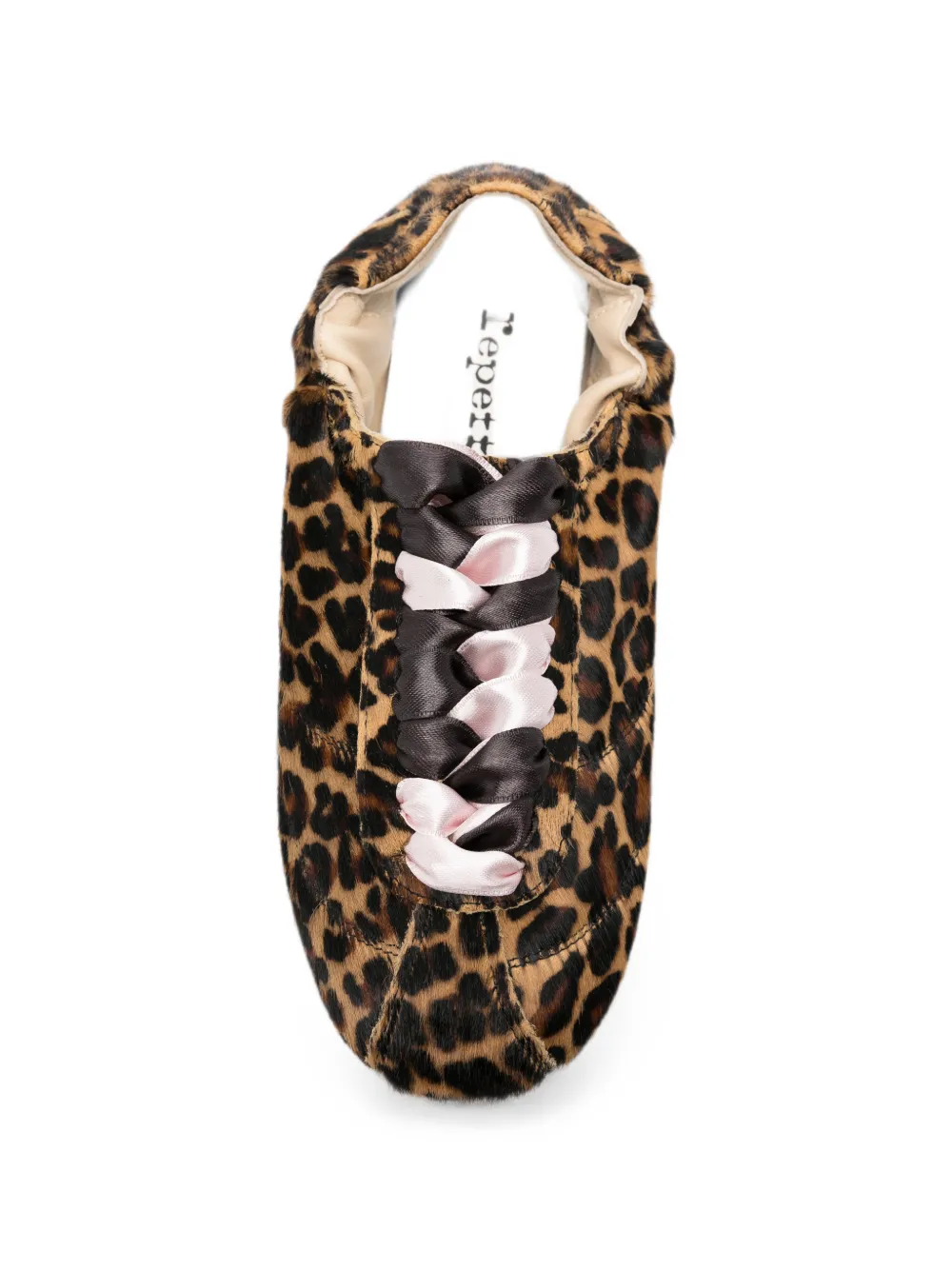 Repetto leopard-print lace-up ballet flats Bruin