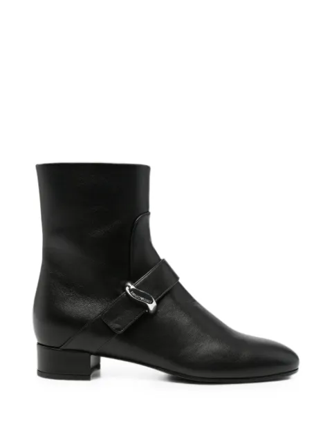 Emporio Armani buckle-detail leather boots