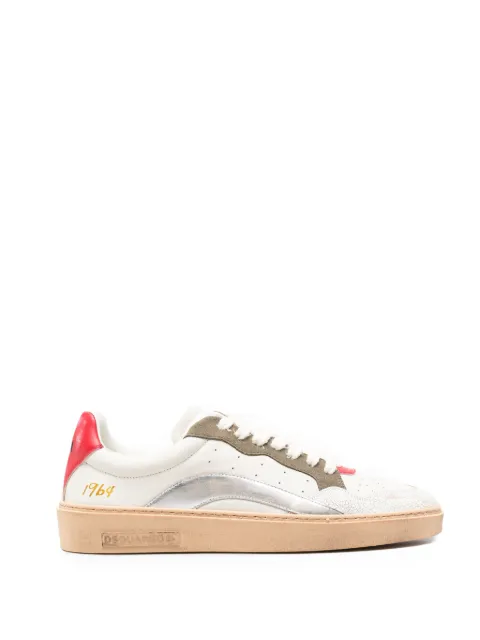 DSQUARED2 tenis con efecto agrietado