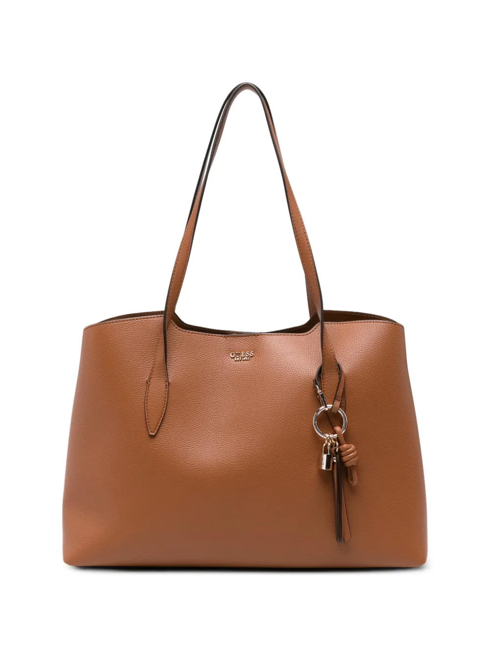GUESS USA Melody logo-plaque leather shoulder bag - Marrone