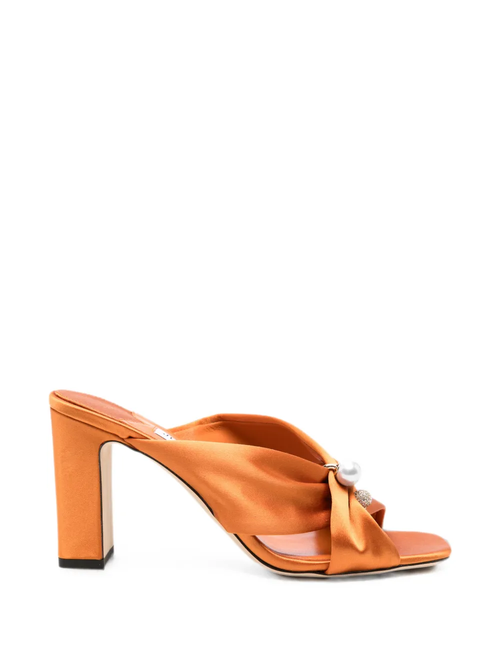 Jimmy Choo Rafi pearl-embellished sandals - Orange