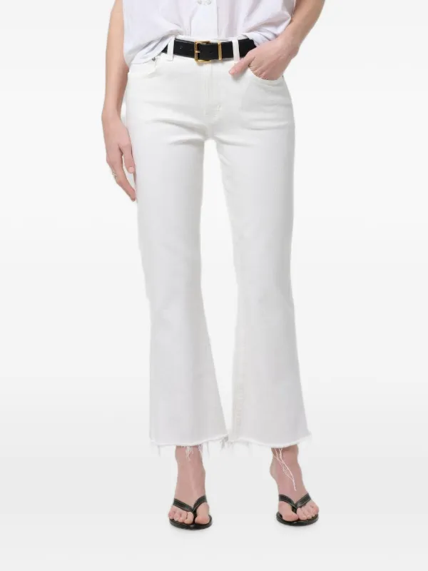 Citizens of Humanity Goldie Raw-hem Jeans in White
