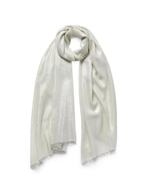 Jane Carr Mercury metallic-thread scarf