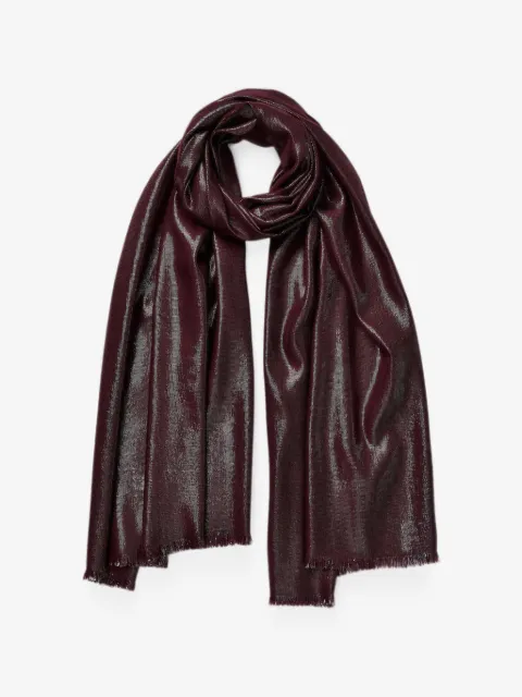 Jane Carr Mercury frayed scarf