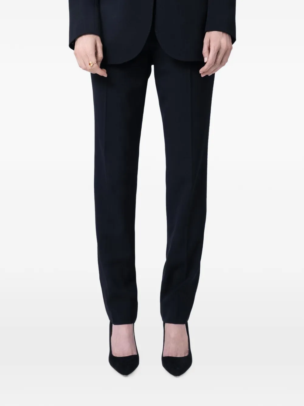 Dolce & Gabbana Pantalon met logoplakkaat Zwart