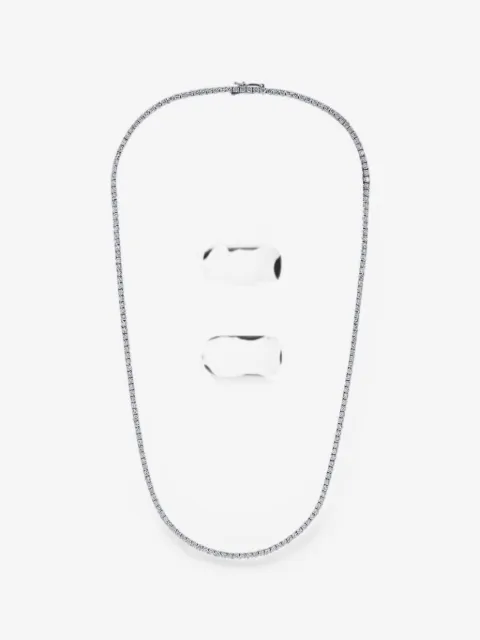 with love lab-grown diamond tennis necklace