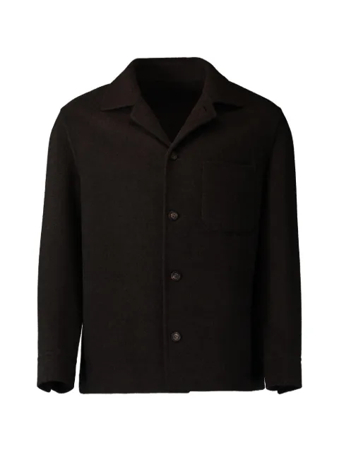 Eleventy button-fastening chest-pocket jacket