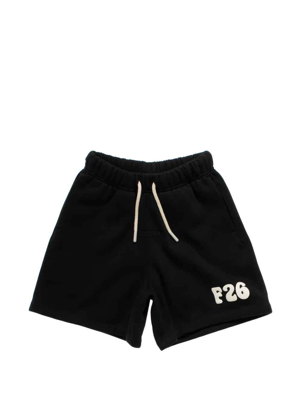 FEAR OF GOD ESSENTIALS KIDS Shorts con logo e coulisse - Nero