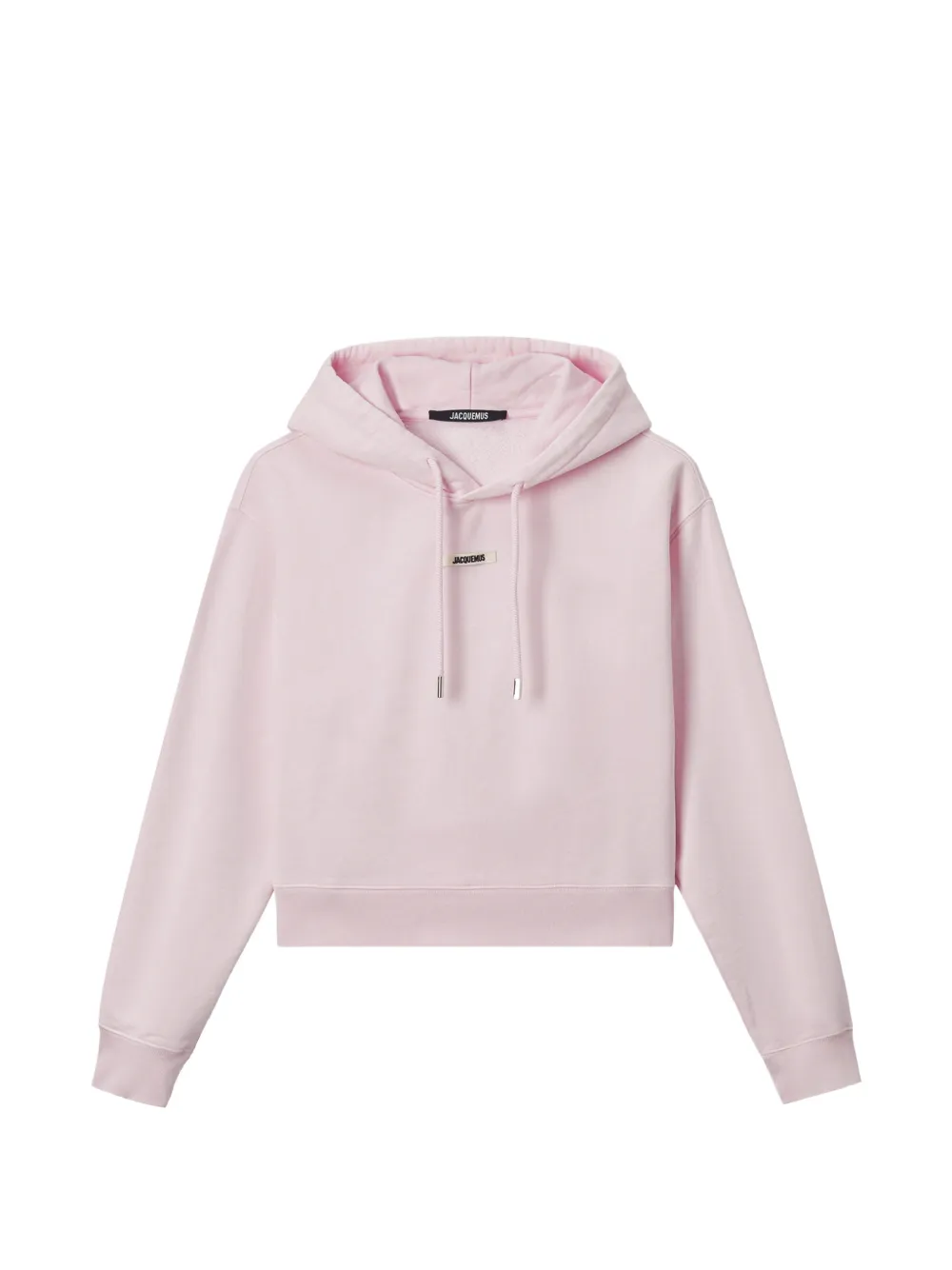 Jacquemus logo-patch hoodie - Rosa