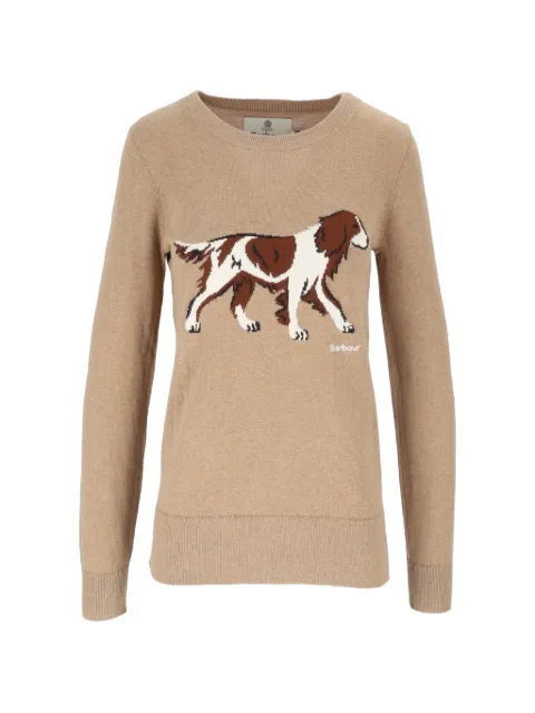 Barbour Fareham dog-intarsia sweater